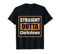 Diritto Fuori Clarkstown New York USA Invecchiato Vintage Maglietta