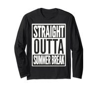 Diritto Fuori Estate Break Back Scuola Insegnanti Studenti Maglia a Manica