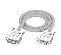 Diritto industriale attraverso DB15 RS232 Estensione Cavo Maschio a Femmina Convertitore per Apparecchiatura di Automazione di Alluminio Difeso