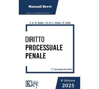 Diritto processuale penale 2025 - Balbo Valentina Amelia Maria, Matta Manu...