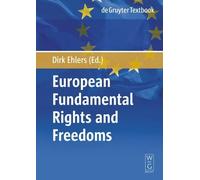 Dirk Ehlers European Fundamental Rights and Freedoms (Tascabile)