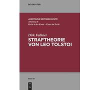 Dirk Falkner Straftheorie von Leo Tolstoi (Copertina rigida)