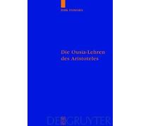 Dirk Fonfara Die Ousia-Lehren des Aristoteles (Copertina rigida)
