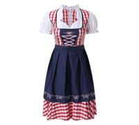 Dirndl Abiti da donna scozzese tedesco bavarese costumi abiti, , L