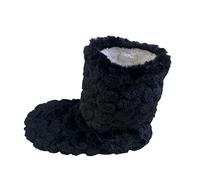 Dirndl Scarpe da donna CasWinter Calze da pavimento per coppie, adulti, addensate, danza indoor, stivali alti con fondo tubolare, educazione precoce, genitori e donne, Nero , 35 EU