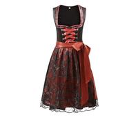 Dirndl, set completo, semplice, dirndel con chiusura lampo, per costume tradizionale bavarese, abito tradizionale tradizionale bavarese, abito tradizionale bavarese, taglia grande, grembiule lungo