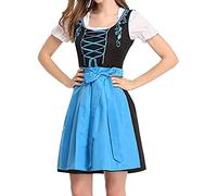 Dirndl Signore 2025 Vestito Grembiule Retrò Vestiti Oktoberfest Donna Costume Tradizionale Elegante Abito Bavarese Occasioni Speciali Stile