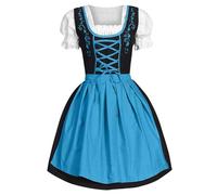 Dirndl Signore 2025 Vestito Grembiule retrò Vestiti Oktoberfest Donna Costume Tradizionale Elegante Abito Bavarese Beer Bavarian Women's Dress Carnevale Sexy