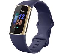 Dirrelo Cinturino Compatibile con Fitbit Charge 5 Cinturino, Morbido TPU Silicone Braccialetto, Sportivo Traspirante Impermeabile Regolabile Cinturino per Fitbit Charge 5 Activity Tracker, Bluscuro L