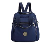 DIRRONA Borsa a Tracolla da Donna Moda Zaino Multitasche Borsa Donna Viaggio Casuale Messaggero Borsa Donna Borsa Scuola Lavoro All'aperto Nylon 4 Modi di Utilizzo Blu