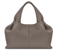 DIRRONA Borsa donna tracolla spalla a mano tote stile dumpling in pelle PU morbida per ufficio città uscita tempo libero regalo viaggio shopping Grigio