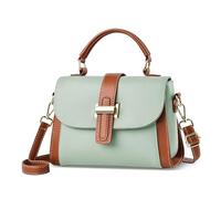 DIRRONA Borse Tote Donna Piccola Borsa A Tracolla Casual Viaggio Borsa A Mano Pu Pelle Impermeabile Borsa Top Tote Quotidiano Lavoro Datazione Regalo Borse Multitasche Messenger verde