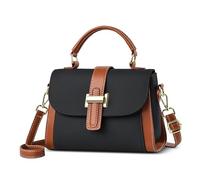 DIRRONA Borse Tote Donna Piccola Borsa A Tracolla Casual Viaggio Borsa A Mano Pu Pelle Impermeabile Borsa Top Tote Quotidiano Lavoro Datazione Regalo Borse Multitasche Messenger nero