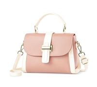 DIRRONA Borse Tote Donna Piccola Borsa A Tracolla Casual Viaggio Borsa A Mano Pu Pelle Impermeabile Borsa Top Tote Quotidiano Lavoro Datazione Regalo Borse Multitasche Messenger rosa