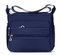DIRRONA Donna Borsa Tracolla Casual Viaggio Borsa a Tracolla Moda Mano Borsetta Lavoro Quotidiano Resistente All'acqua Nylon Donna Messenger Bag 2 Taglie Blu A