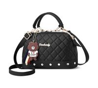 DIRRONA Elegante Borsa a Mano Casuale Borsa a Tracolla Donna Carino Borse a Spalla Moda Viaggiare Lavori PU Pelle Tote Borse Borsa Donna Nero