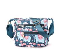 DIRRONA Moda Borsa A Tracolla Da Donna Casuale Viaggio Crossbody Bag Quotidiano Nylon Impermeabile Borsa Messenger Lavoro Festa Shopping Multitasche Leggero Borsa A Spalla Tracolla Blu C