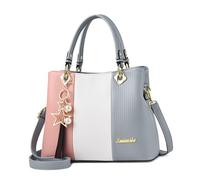 DIRRONA Moda Borsa Borse a Tracolla Casuale Borsa da Donna Più Tasche Borsa a Tracolla Ciondolo Con Nappa Adatto Viaggio Shopping Partito Work Uso Quotidiano Grigio