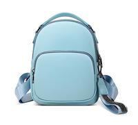 DIRRONA Zaino Da Donna Moda Medio Zaino Casuale Borse A Tracolla Soft Daypack Zaino Donna Pu Pelle Impermeabile Shopping Viaggi Lavoro Zaino Da Donna Con Tracolla Regolabile Blu