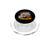 Dirt Bike Motocross I Brush My Teeth With Dirt PopSockets PopGrip per MagSafe