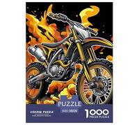 Dirt Bike Puzzle Intrattenimento Creativo 1000 Elementi Giochi bicicletta di montagna Puzzle Relax Decorazione Perfetta Sfide Divertenti Per Adulti 38x26cm/1000pcs