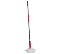Dirt Devil Mocio in microfibra - 125 x Ø 7,5 cm - Facile da strizzare - Rosso/Grigio