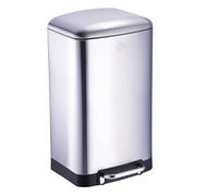 Dirt Devil Pattumiera a Pedale 30 Litri con Chiusura Ammortizzata Acciaio Inox