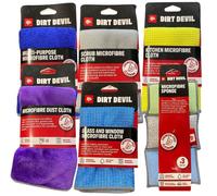Dirt Devil Set Panni In Microfibra 6 Pezzi Multiuso Antipolvere Vetro Cucina