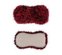 Dirt Devil Spugna per auto Car Sponge 2 in 1 - Spugna per auto con microfibra e lato insetti - Spugna per lavaggio auto per residui di insetti - 26 x 12 x 6 cm - Nero rosso