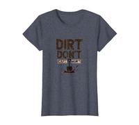 Dirt Don't Hurt CAPT: Grafica Umoristica da Giardino Rustico Maglietta, Donna, Pervinca, S