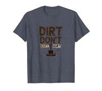 Dirt Don't Hurt CAPT: Grafica Umoristica da Giardino Rustico Maglietta, Uomo, Pervinca, S