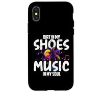 Dirt in my shoes music in my soul Custodia per iPhone X/XS