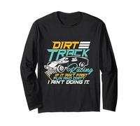 Dirt Track Racing Speed Car Racing Dirt Riding Road Maglia a Manica