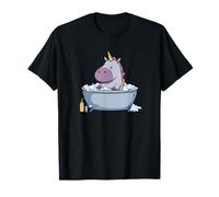 Dirt Unicorn in Vasca da Bagno per Gli Amanti della Doccia e delle Bolle Maglietta