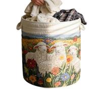 Dirty Clothes Basket - Laundry Basket | Bohemia Soft Foldable Fabric | Laundry Hamper Big Quilted Baskets | Bohemia Organizer With Handles For Nursery Bedroom Kids' Rooms Living Room Blankets Towels