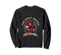 Dirty Gringo She Devil, Motociclista Vecchia Scuola, Stile Rockabilly retrò Felpa