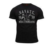 Dirty Ray Arti Marziali Savate Boxe Francese Maglietta Uomo DT21C (S)