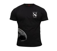 Dirty Ray Rugby New Zealand all Black Maglietta T-Shirt Uomo KRB3 (M)