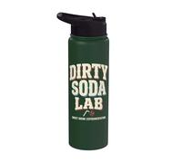 Dirty Soda Lab Drink Trend Meme Humor Stainless Steel Insulated Water Bottle