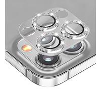 Diruite 2 Pezzi Compatibile con iPhone 13 Pro/13 Pro Max Fotocamera Pellicola Posteriore,HD Vetro Temperato Alluminio Rim Protezione Lente Pellicola per iPhone 13 Pro/13 Pro Max [Glitter Diamonds]