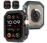 Diruite 2 Pezzi Custodia per Apple Watch Ultra 3/2/1 49mm Cover,Antigraffio Senza Schermo TPU Morbida Case per iWatch 49mm Hollow Out Cover