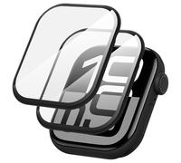 Diruite 2 Pezzi Protezione Schermo per Apple Watch Series 11/10 42mm Pellicola Protettiva Superficie 3D Antigraffio Protettiva Schermo,Nero &Nero,42mm