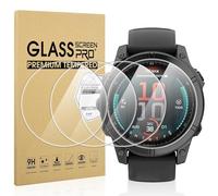 Diruite 4 Pezzi Pellicola per Garmin Fenix E 47mm Vetro Temperato Pellicola Protettiva, HD Schermo Antigraffio Senza Bolle Protezione