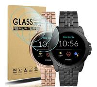 Diruite 4 Pezzi per Fossil Gen 5E 42mm/44mm Vetro Temperato Pellicola Protettiva, HD Protettiva Schermo[9H Durezza Antigraffio] [Senza Bolle]