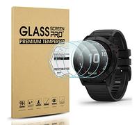 Diruite 4 Pezzi per Garmin Fenix 6X Pro/6X Pro Solar/6X Vetro Temperato Pellicola Protettiva, HD Protettiva Schermo [Antigraffio][Senza Bolle]
