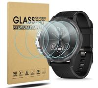 Diruite 4 Pezzi Vetro Temperato per Garmin Move Trend Pellicola Protettiva,Ultra Thin HD Vetro Protezione[Anti-Scratch]