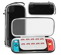 Diruite Custodia per Nintendo Switch/Switch OLED Sacchetto di Stoccaggio,Rigida Cover da Trasporto in EVA con Scomparti e Tasche a Rete Cover per Nintendo Switch/Switch OLED Accessori