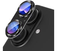 Diruite Pellicola Protettiva Obiettivo Fotocamera per iPhone 16/16 Plus Protezione Lente,HD Vetro Temperato Alluminio Protezione Fotocamera per iPhone 16/16 Plus Frosting Integrato