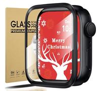 Diruite Vetro Temperato per Apple Watch SE 3/2/1 /Series 6 5 4 44mm Pellicola Protettiva,3D Lega di Titanio Impermeabile HD Vetro Senza Bolle Protezione per iWatch 44mm Screen Protector[Antigraffio]