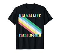 Disabilità Pride Mese Disabili Bisogni Speciali Uomo Donna Maglietta